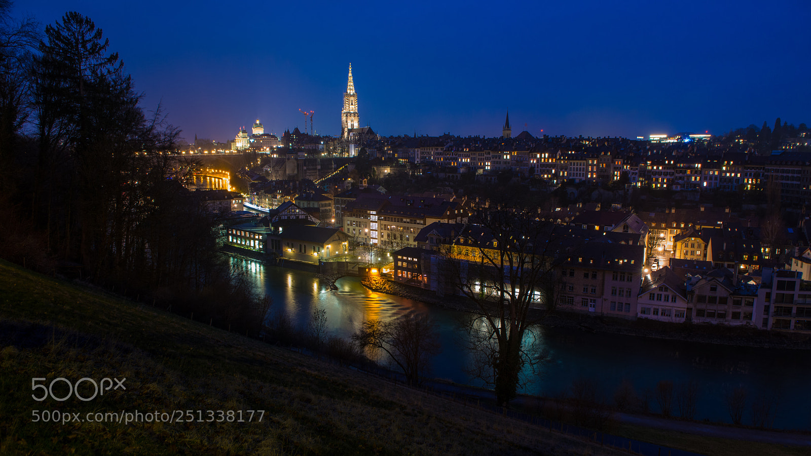 Nikon D800 sample photo. Rainy night in bern photography