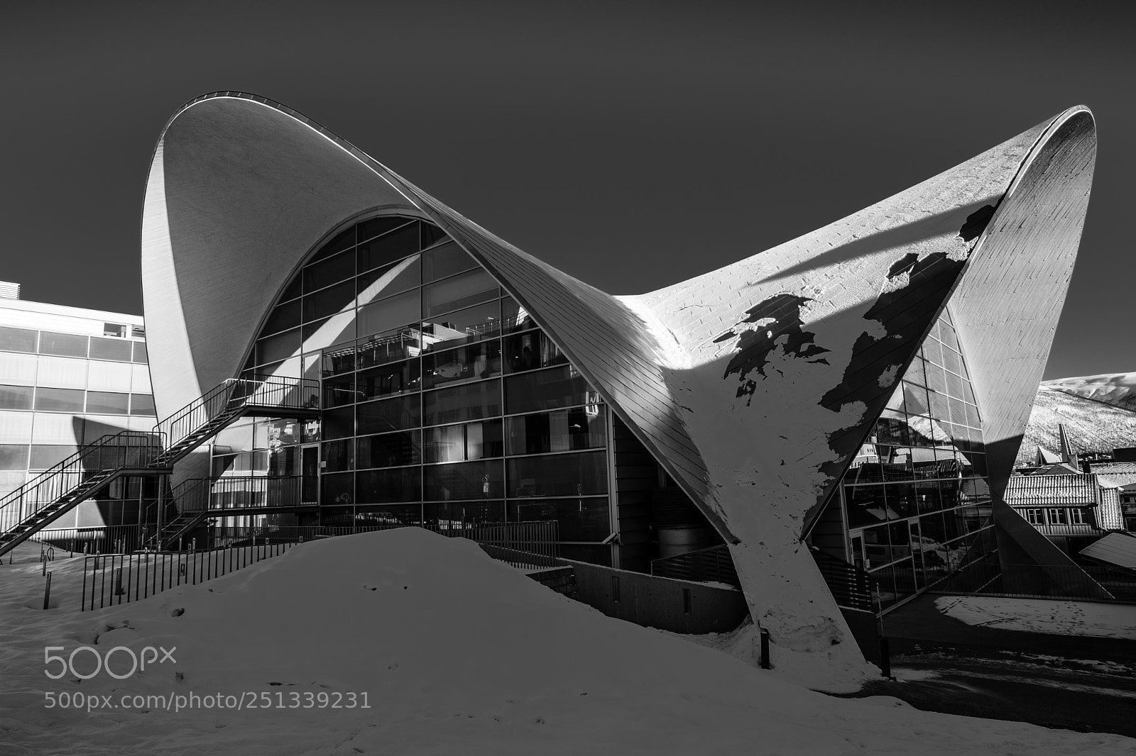 Fujifilm X-T2 sample photo. Tromso library photography