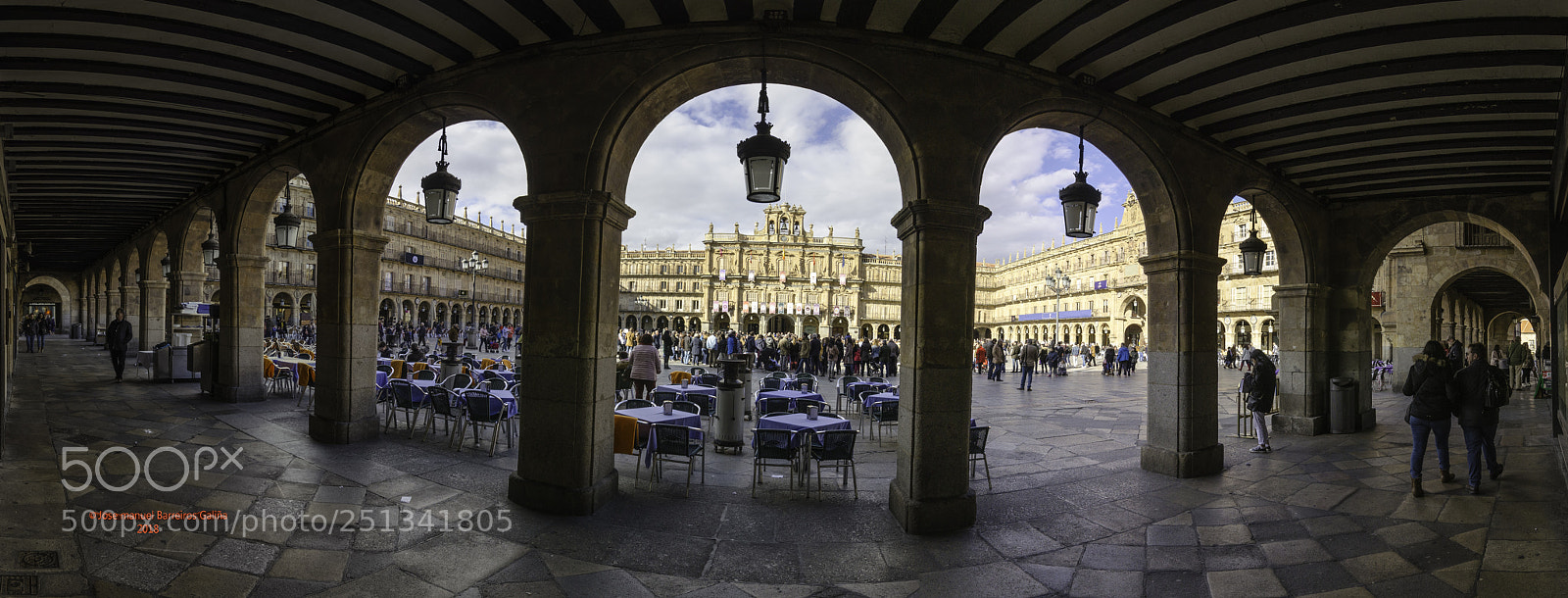 Nikon D5100 sample photo. Panoramica plaza mayor salamanca photography