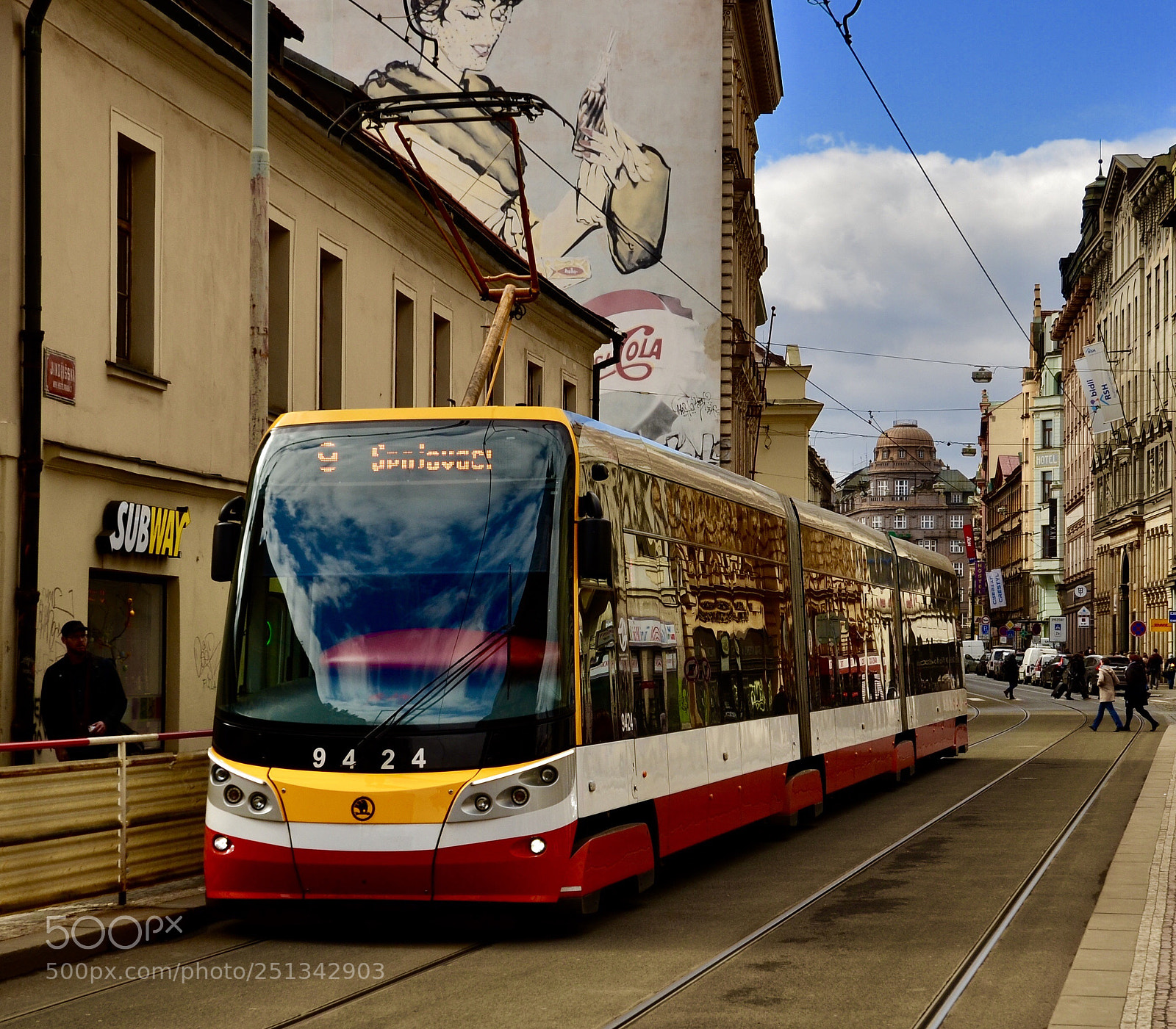 Nikon D5100 sample photo. Arriving of tram
 photography