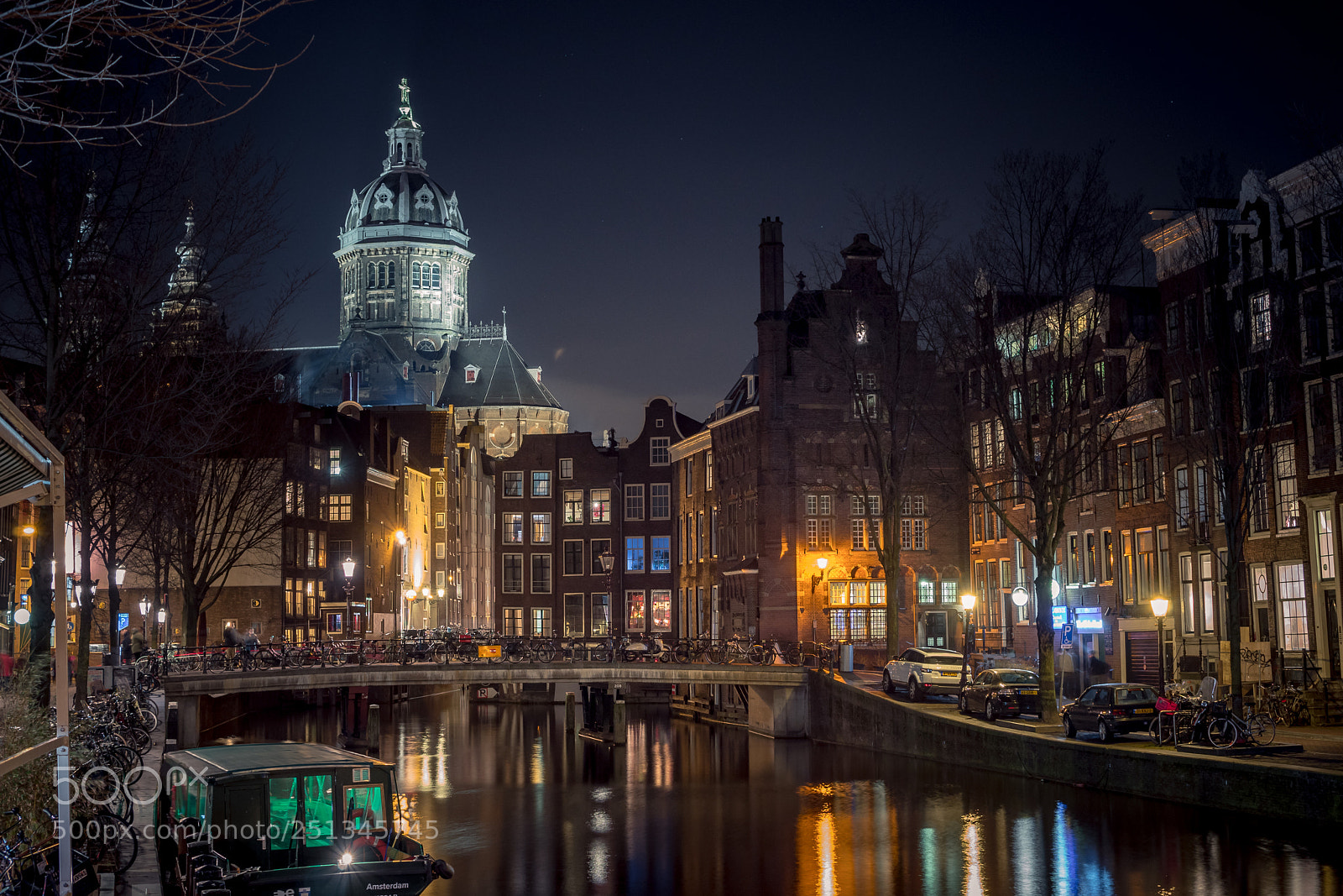 Sony SLT-A68 sample photo. Night by the canal photography