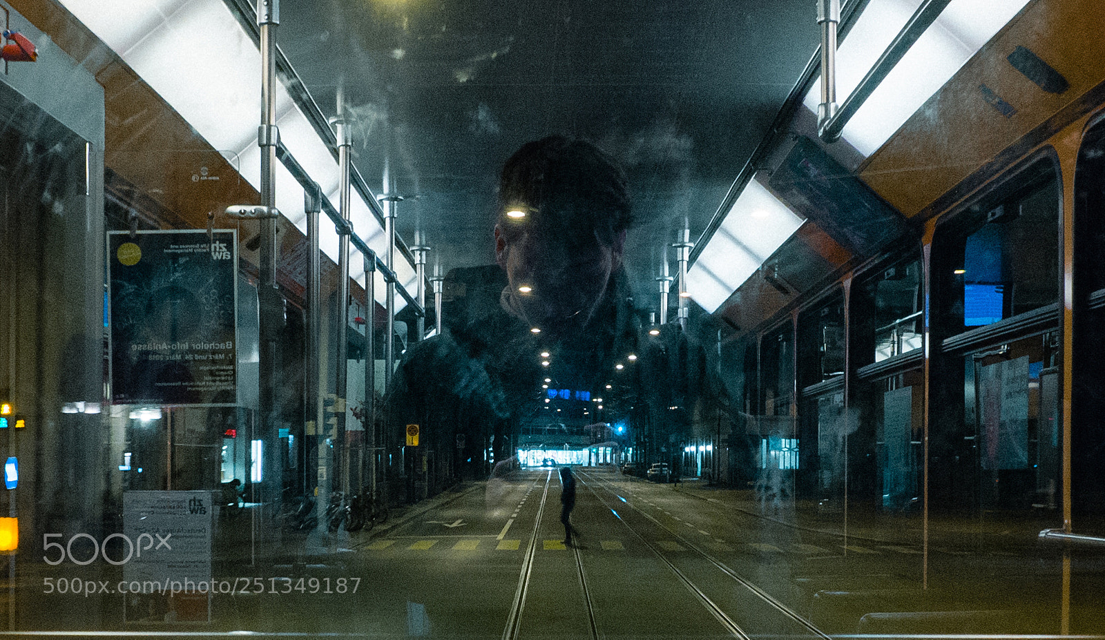 Olympus OM-D E-M10 II sample photo. Zurich tram reflection photography
