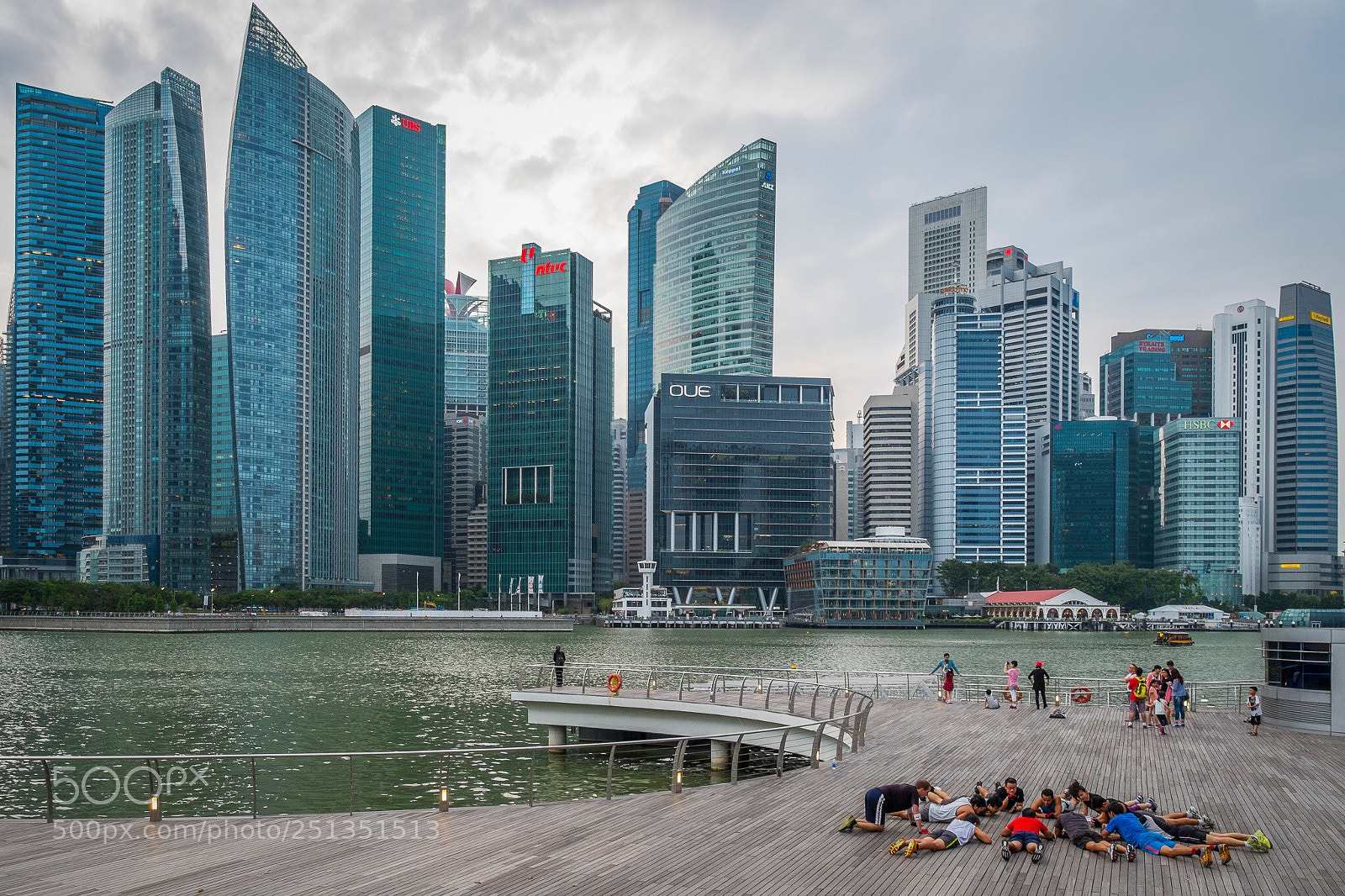 Fujifilm X-E1 sample photo. Marina bay and financial photography