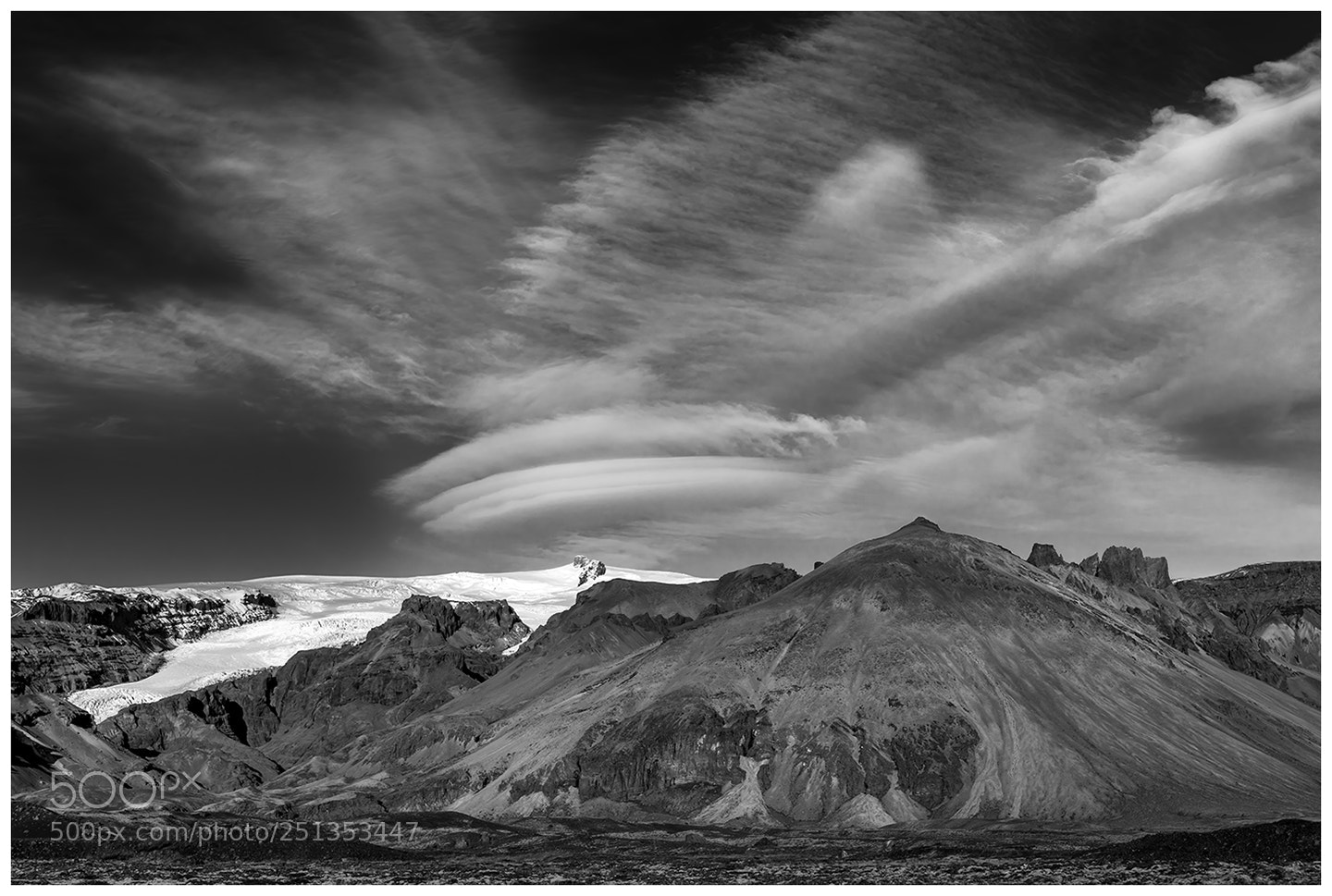 Nikon D810 sample photo. Lenticular clouds over mountain photography