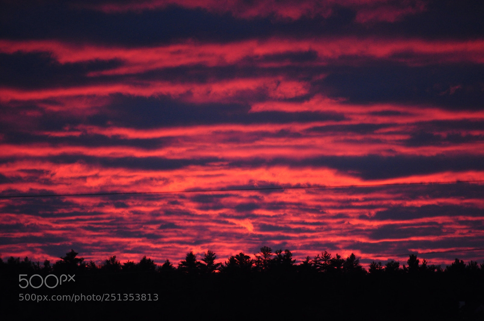 Nikon D5000 sample photo. Fire sky photography