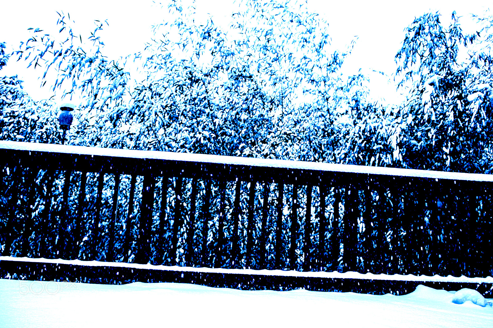 Nikon D3300 sample photo. Snowy deck photography