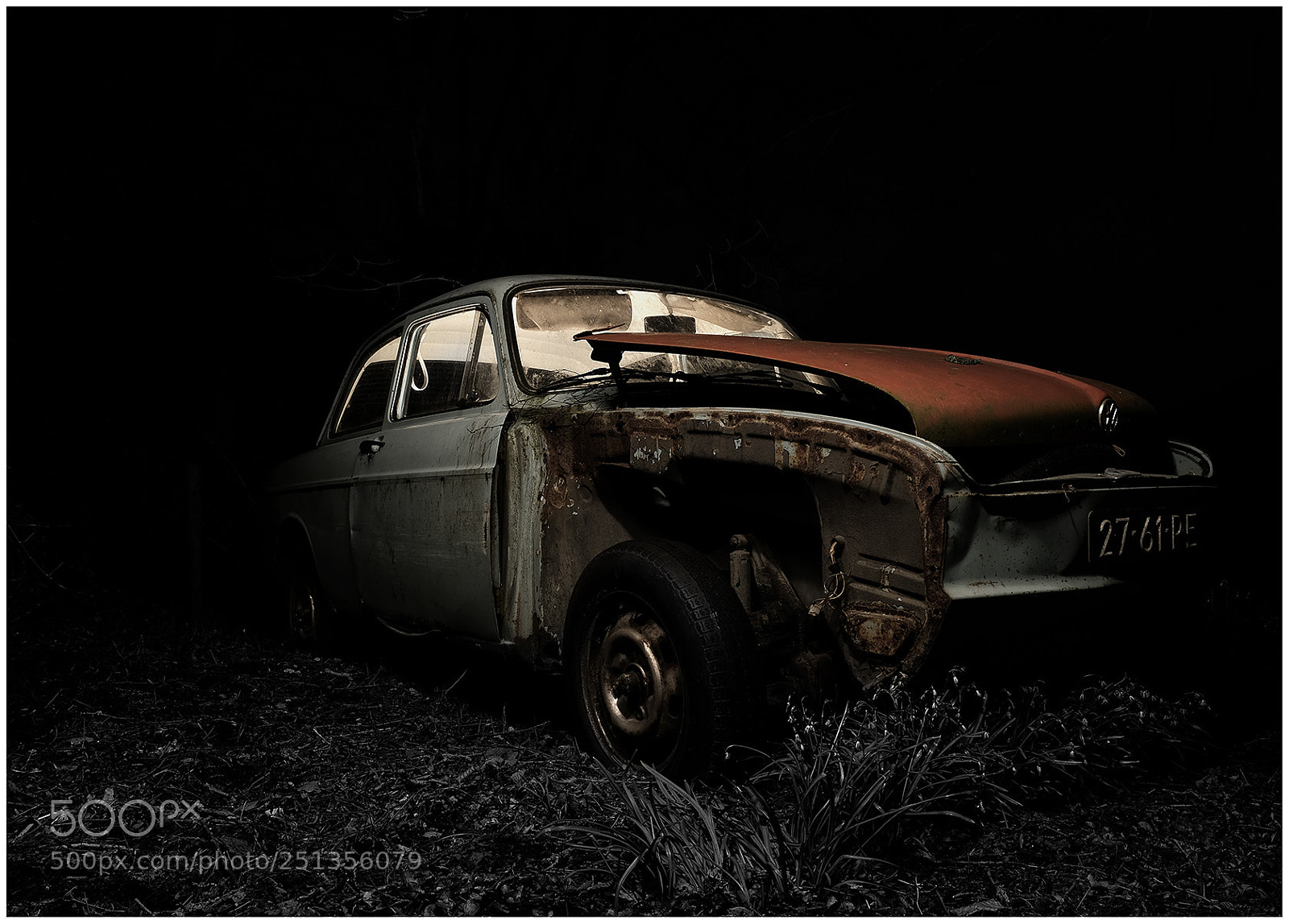 Fujifilm X-T2 sample photo. Vw lightpaint photography