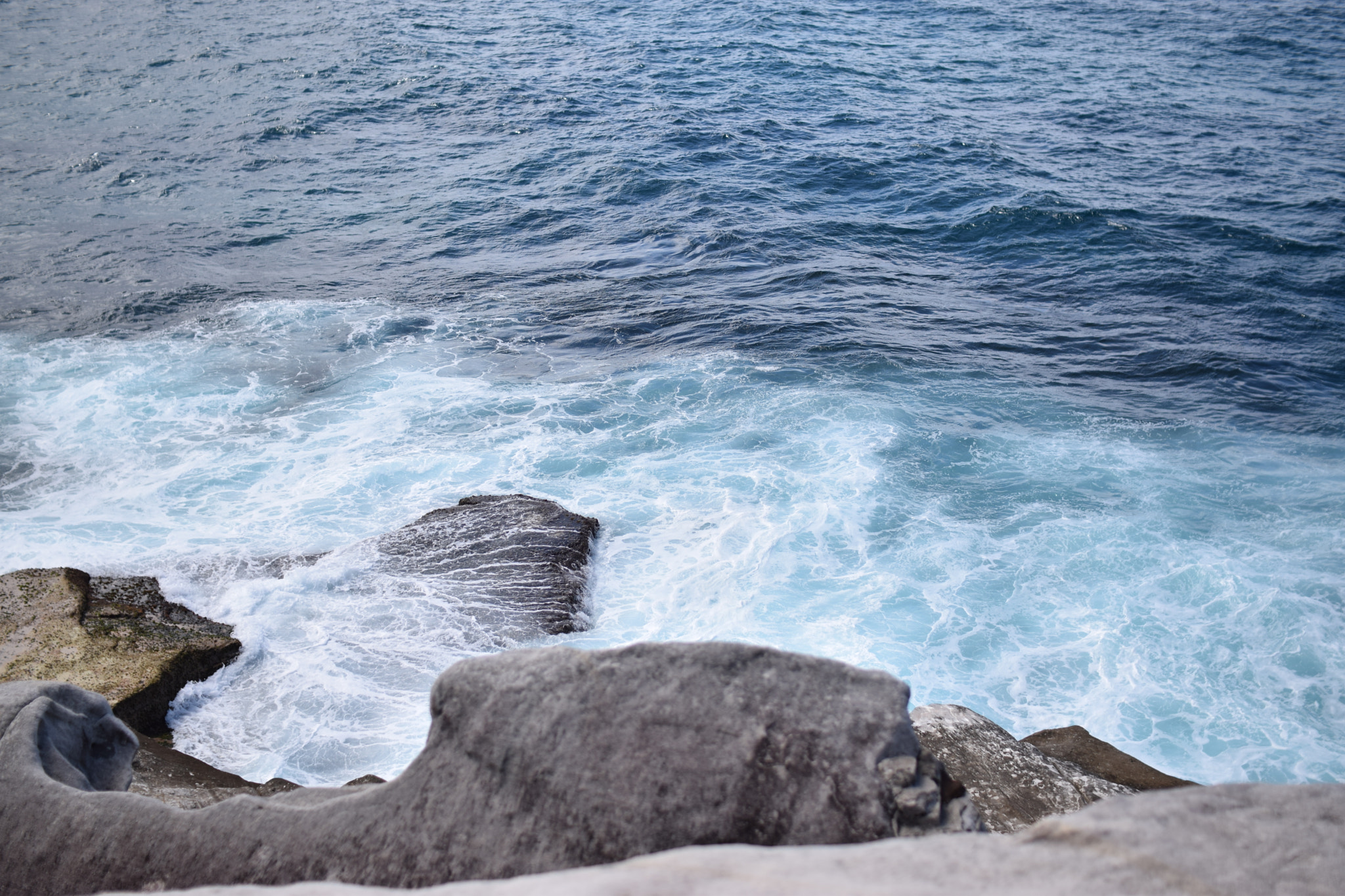 Nikon D3300 + Sigma 30mm F1.4 EX DC HSM sample photo. Burleigh ocean photography