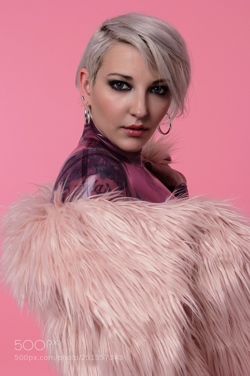 Canon EOS 60D sample photo. Jessie pink laytex & fur photography