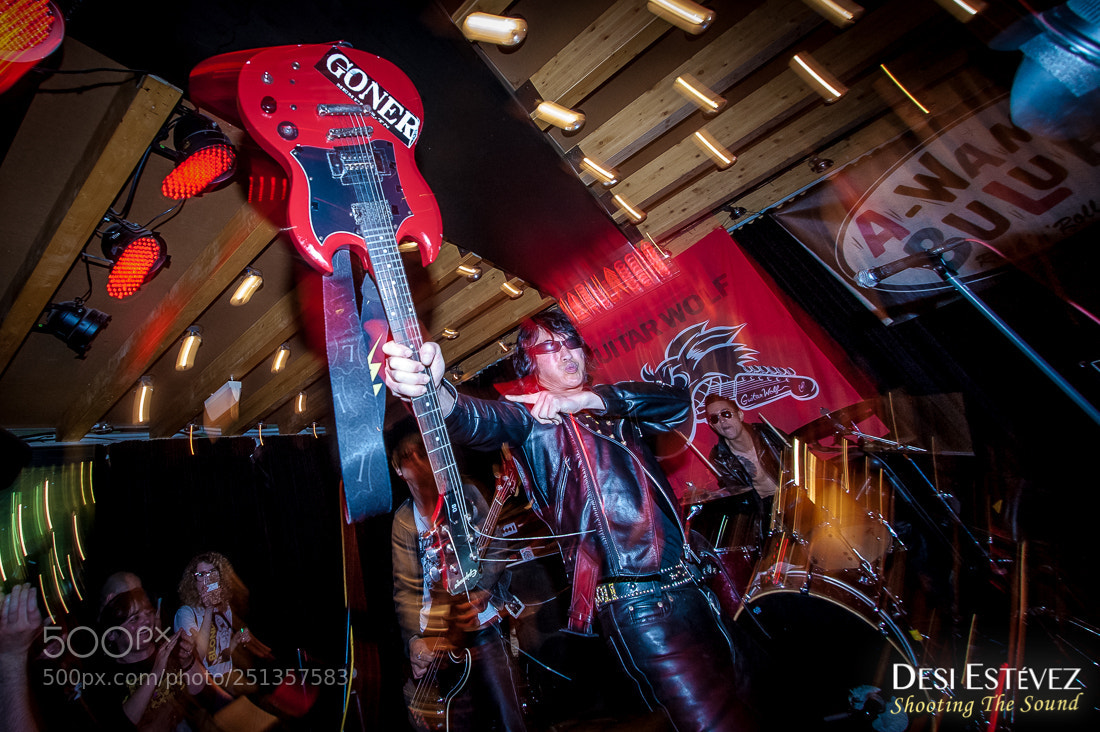 Nikon D700 sample photo. Guitar wolf photography