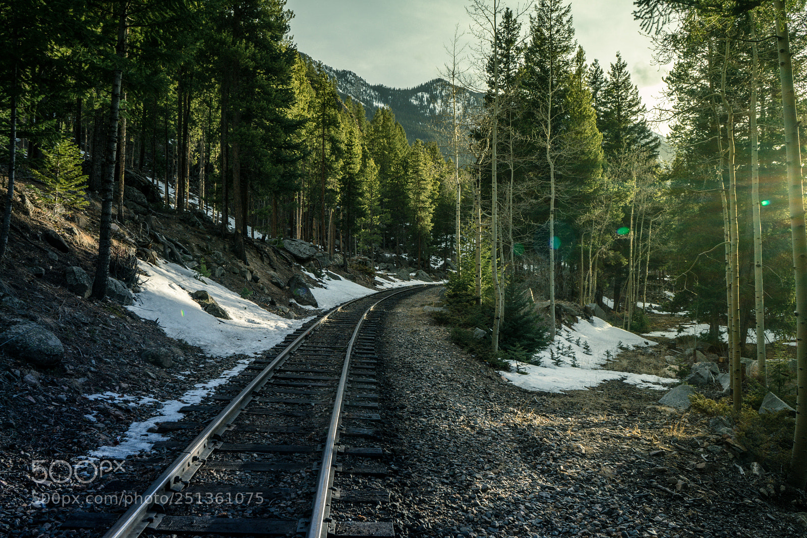 Sony a7 sample photo. Railroad sunset photography