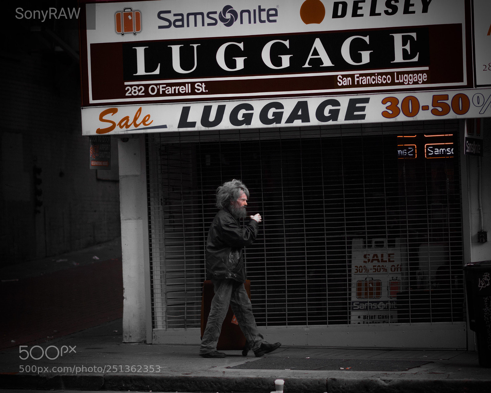 Sony a6500 sample photo. Luggage photography