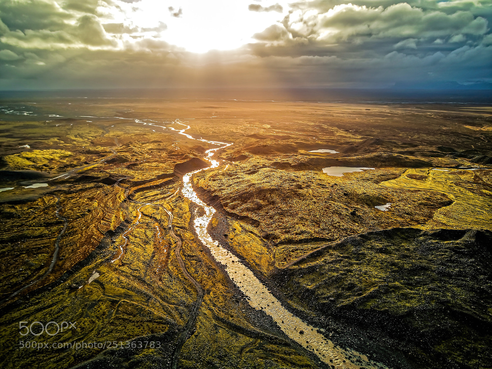 DJI FC220 sample photo. Glacier river  photography