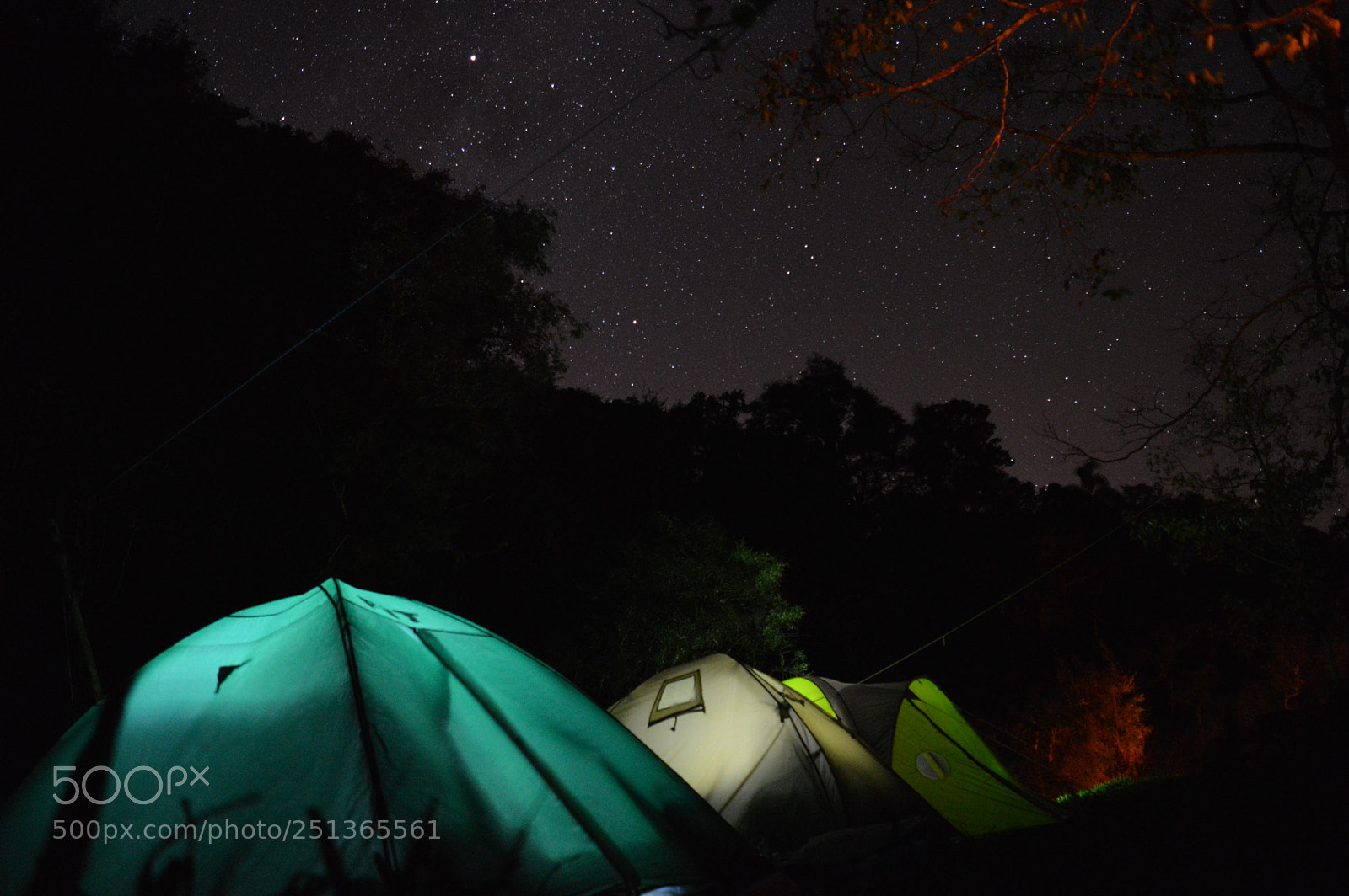 Nikon D3200 sample photo. Tents in the nigth photography