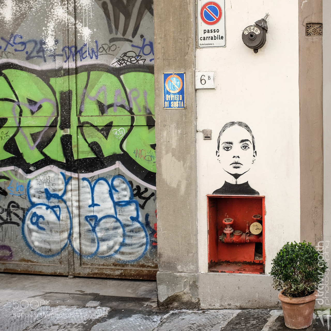 Fujifilm X100S sample photo. Florence graffiti photography