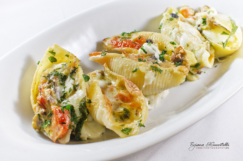 stuffed conchiglioni with Mushrooms and goat cheese by Chef Tiziano Muccitelli on 500px.com