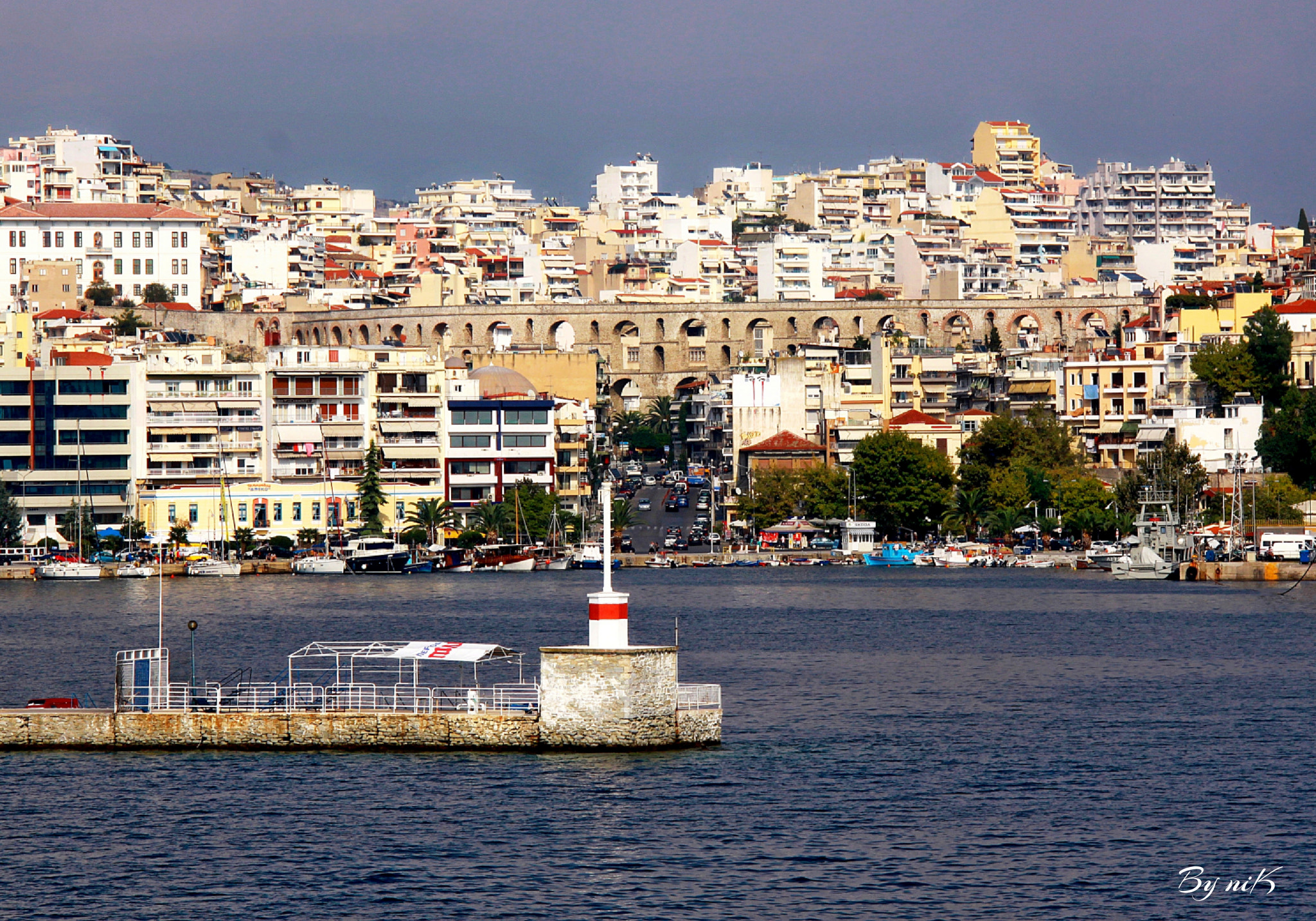 Canon EF-S 18-200mm F3.5-5.6 IS sample photo. Η Καβαλα απο το πλοιο........ photography