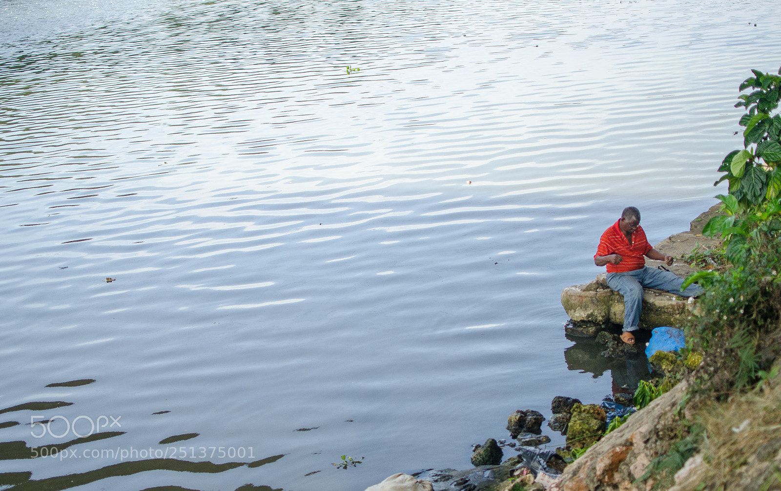 Nikon D7000 sample photo. Man by the river photography