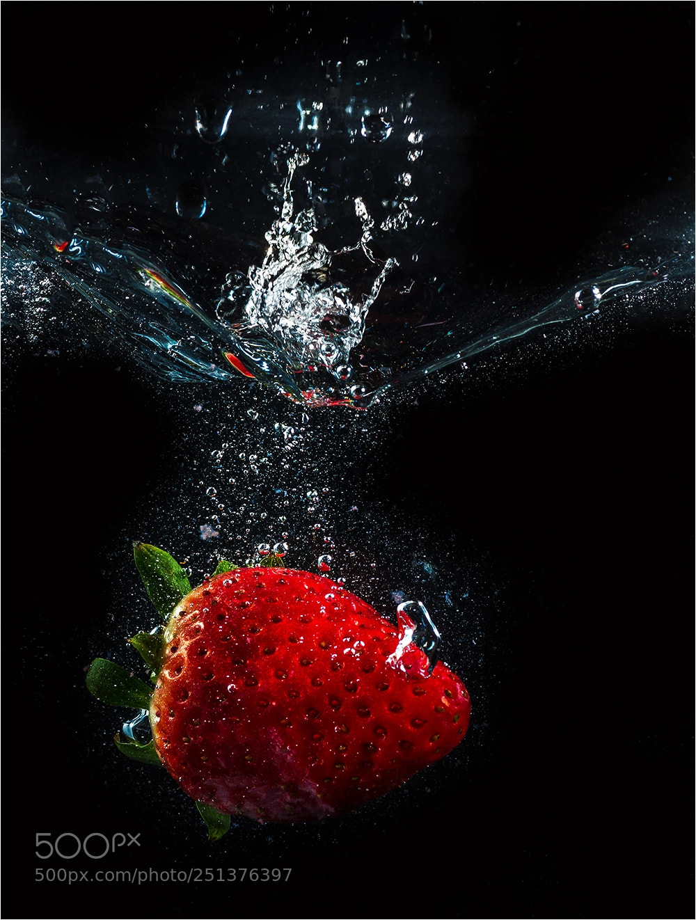 Canon EOS 60D sample photo. Strawberry under water photography