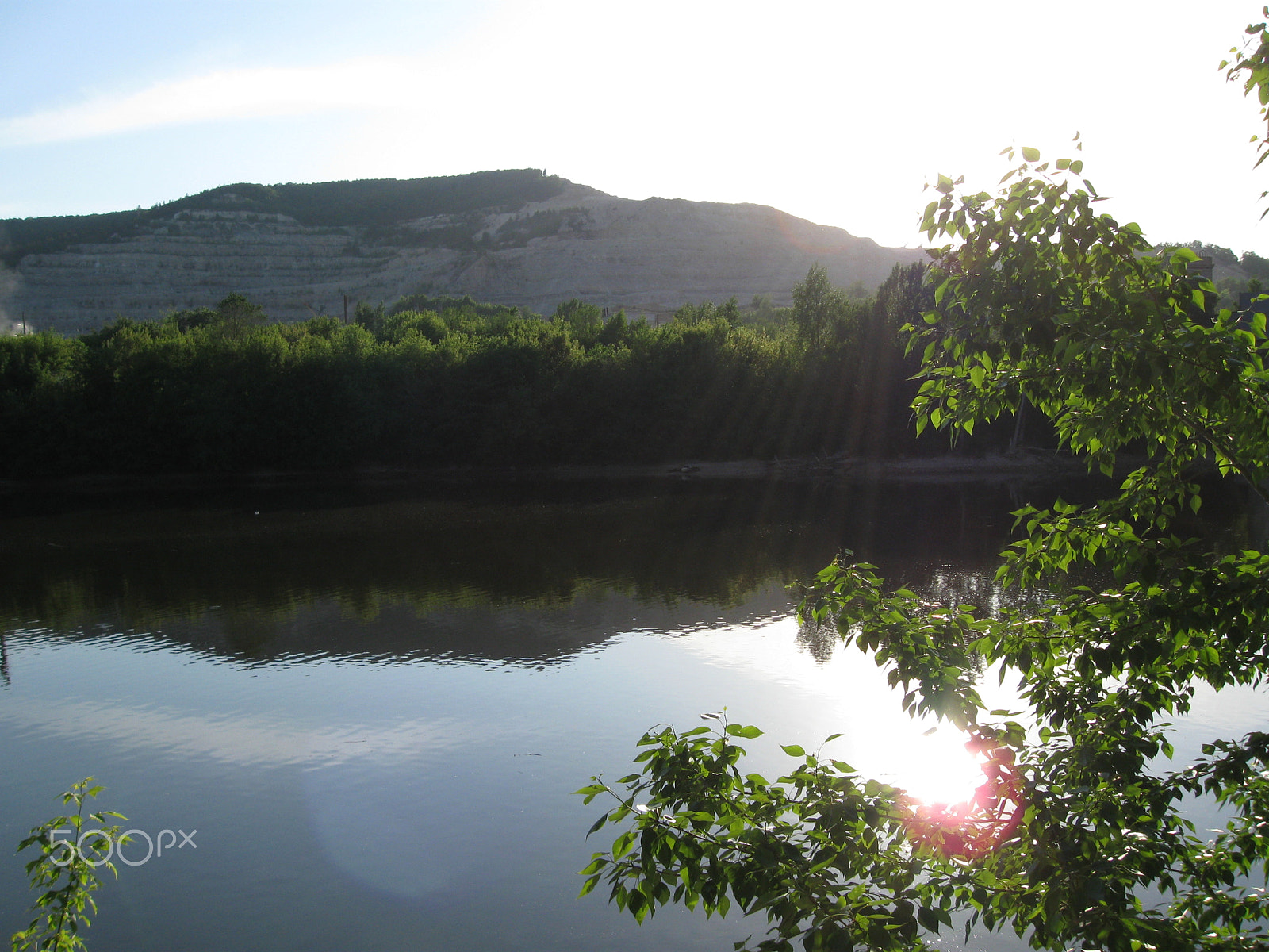 Canon PowerShot A590 IS sample photo. Sunset in our bay photography