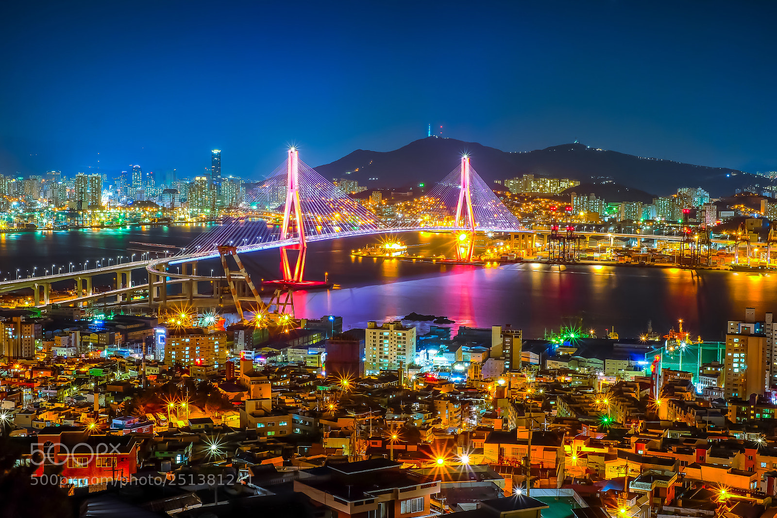 Fujifilm X-T10 sample photo. Panorama of busan port photography