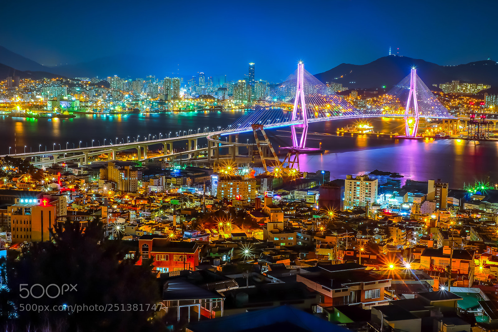 Fujifilm X-T10 sample photo. Panorama of busan port photography