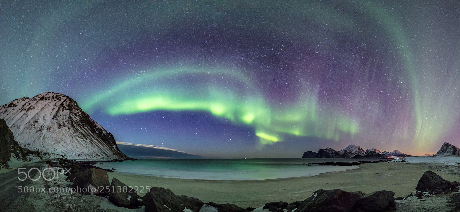 Canon EOS 5DS R sample photo. Pano over myrland | lofoten photography