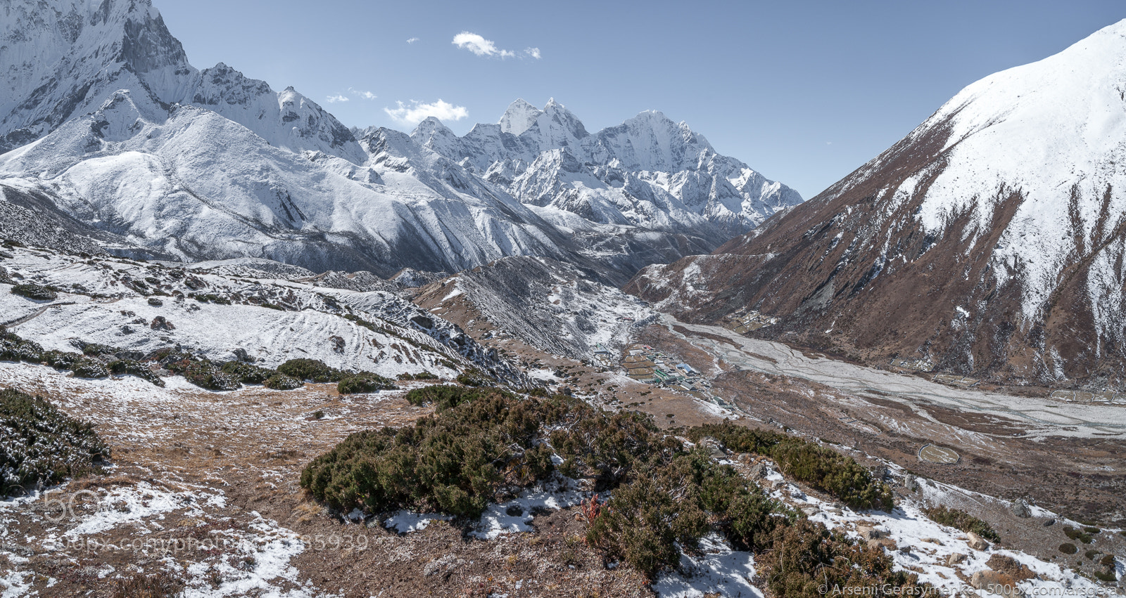 Sony Alpha DSLR-A900 sample photo. Himalaya peaks and pheriche photography