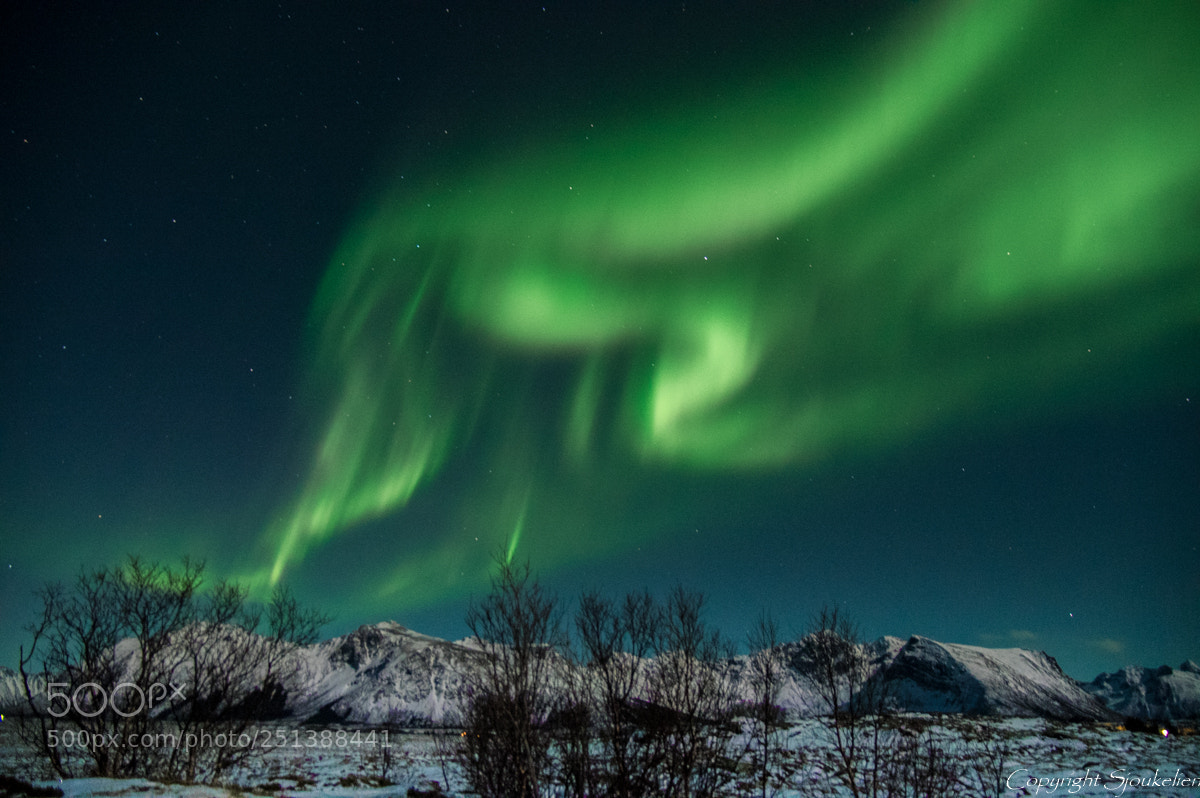 Pentax K-3 sample photo. Stormy northern light photography