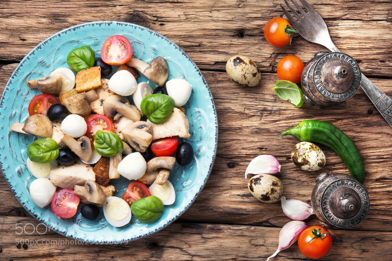Nikon D7100 sample photo. Greek salad and ingredients photography
