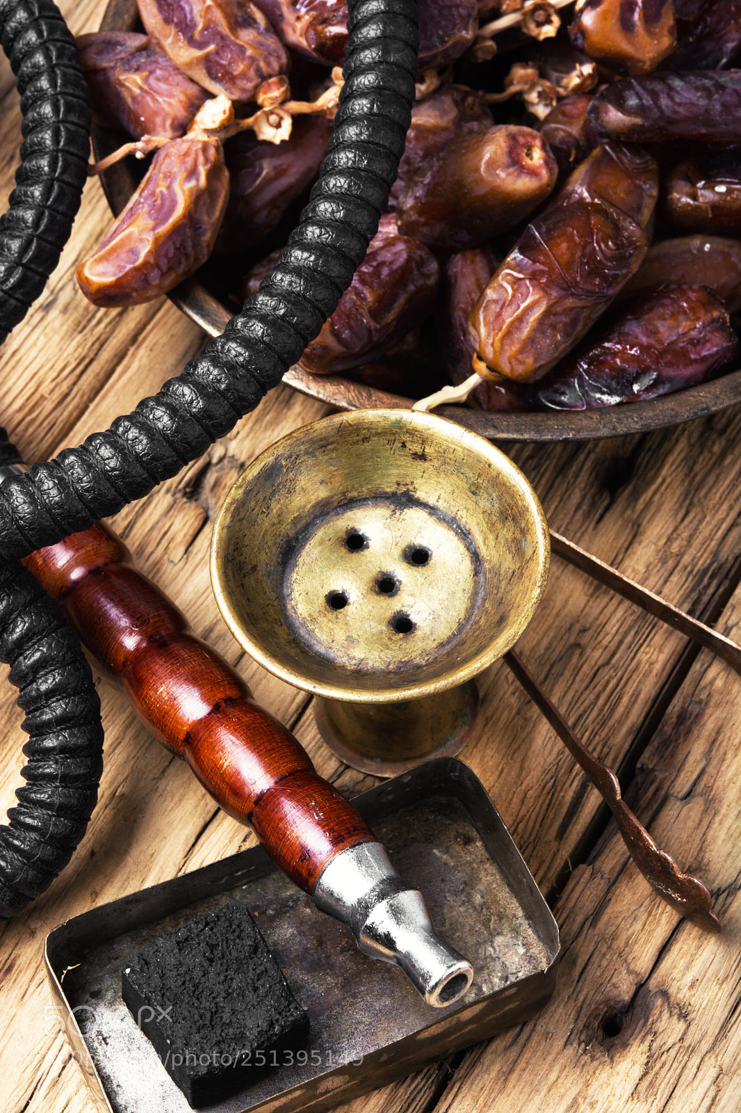Nikon D7100 sample photo. Oriental nargile with dates photography