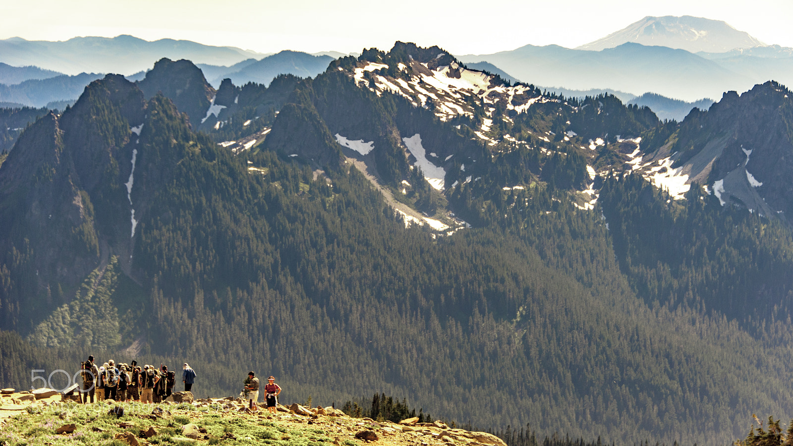 Nikon D700 sample photo. Hikers at paradise point photography