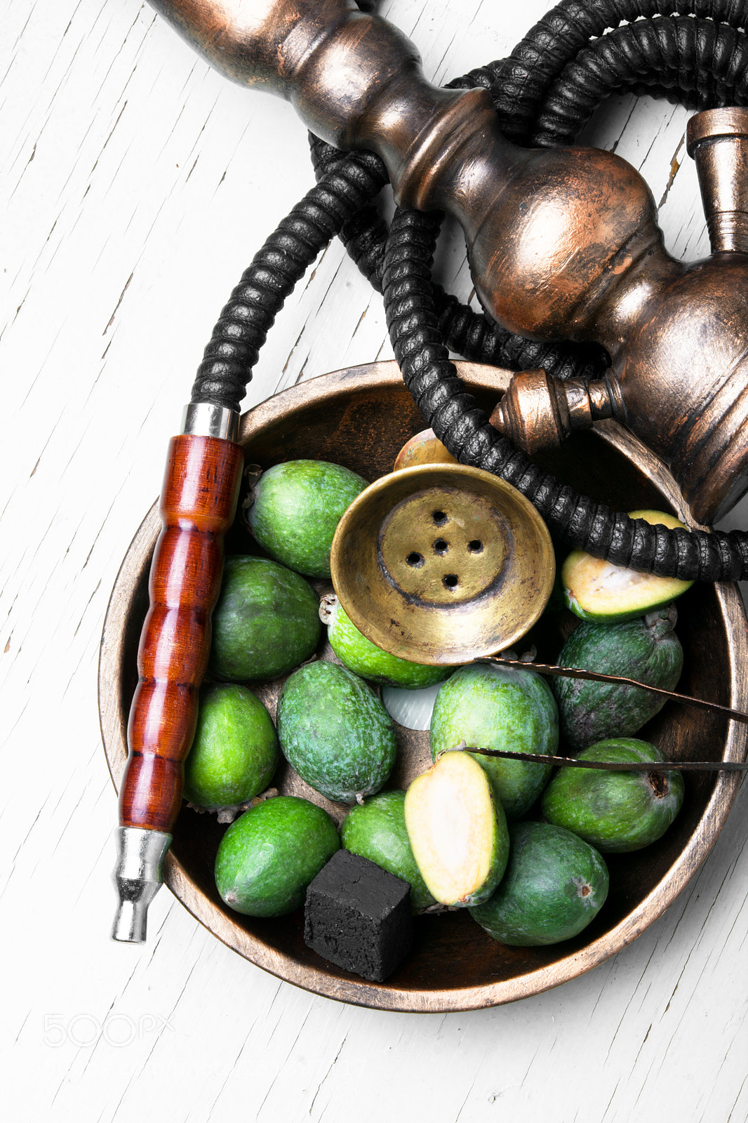 Nikon D7100 sample photo. Oriental nargile with feijoa photography