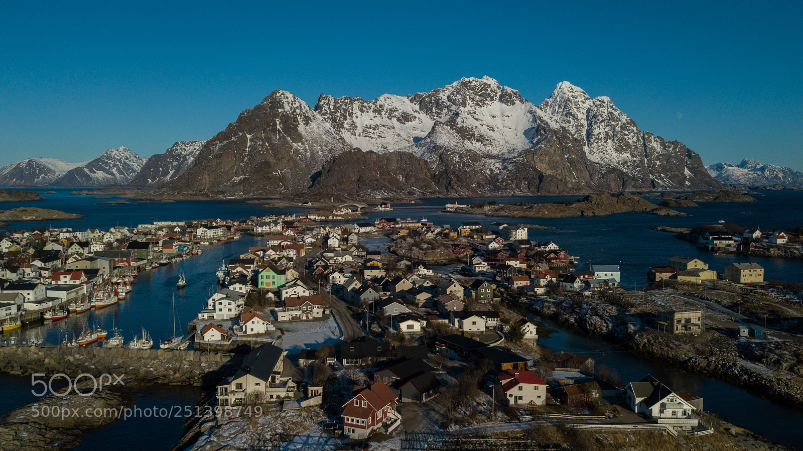 DJI FC220 sample photo. Henningsvaer photography