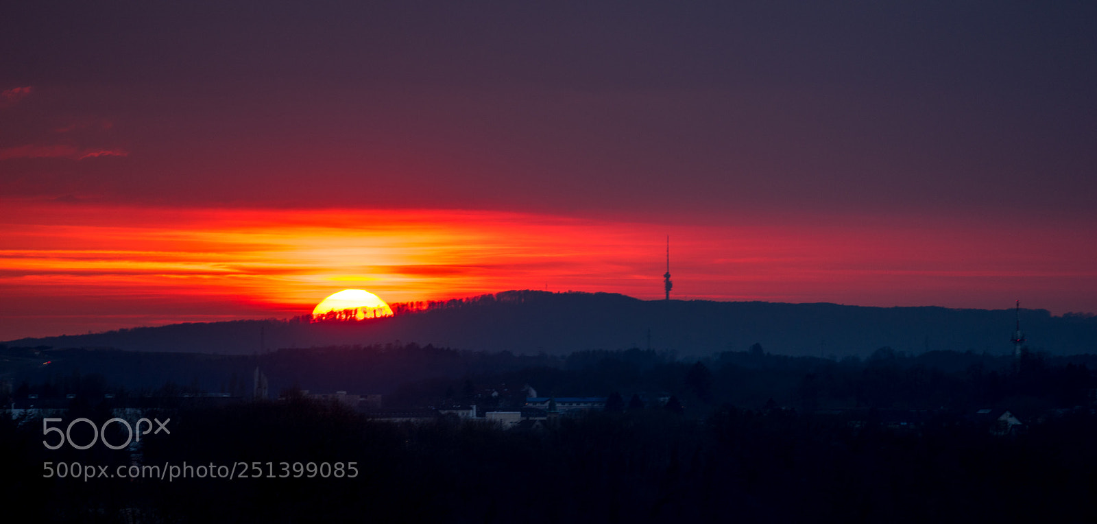 Sony a7 sample photo. Red sun photography