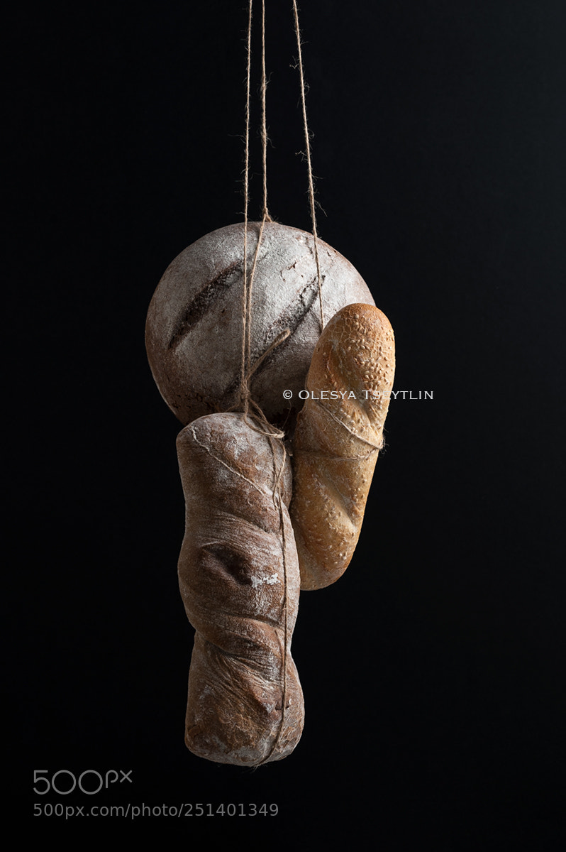 Nikon D3 sample photo. Three kinds of bread photography