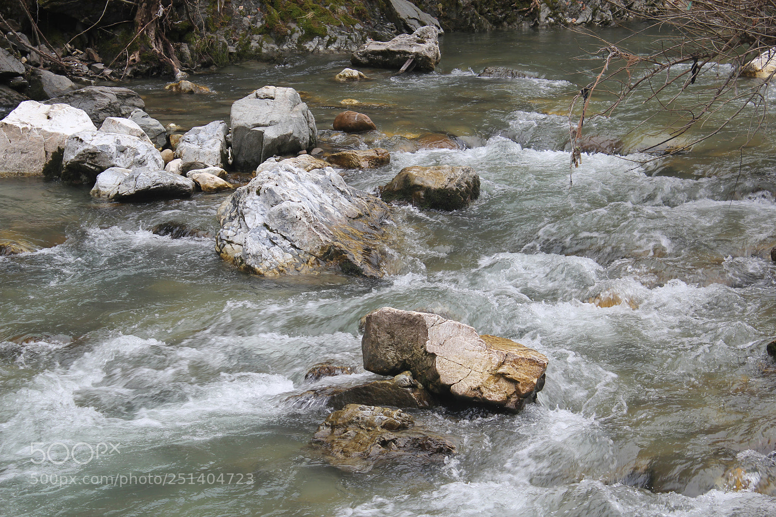 Canon EF-S 18-55mm F3.5-5.6 IS sample photo. Mountain river photography