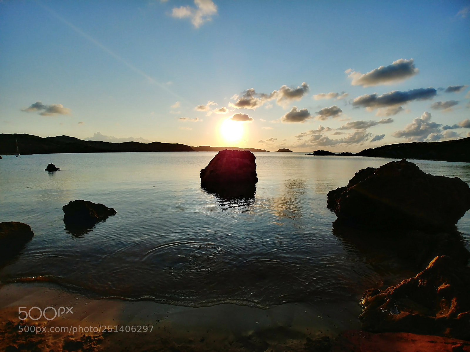 LG G6 sample photo. Menorca sunset photography