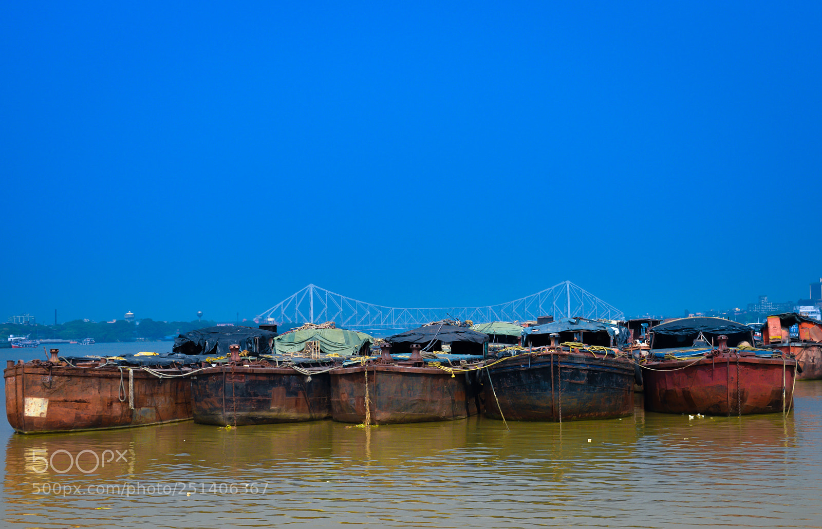 Nikon D3200 sample photo. Fishing boats in hooghly photography