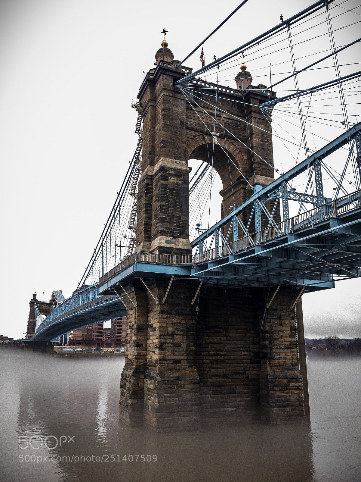 Apple iPhone 6s sample photo. Roebling suspension bridge on photography