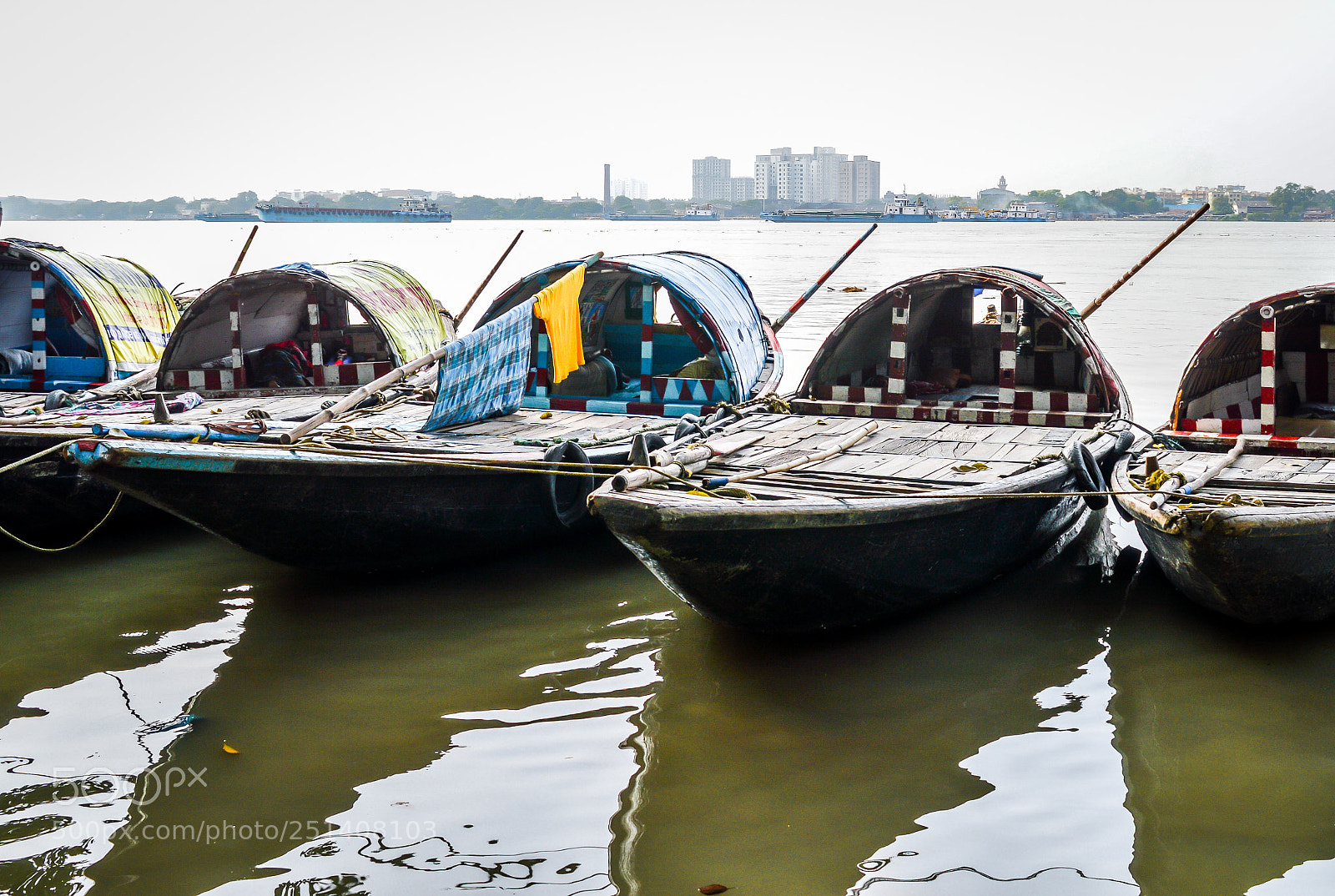 Nikon D3200 sample photo. Fishing boats in hooghly photography