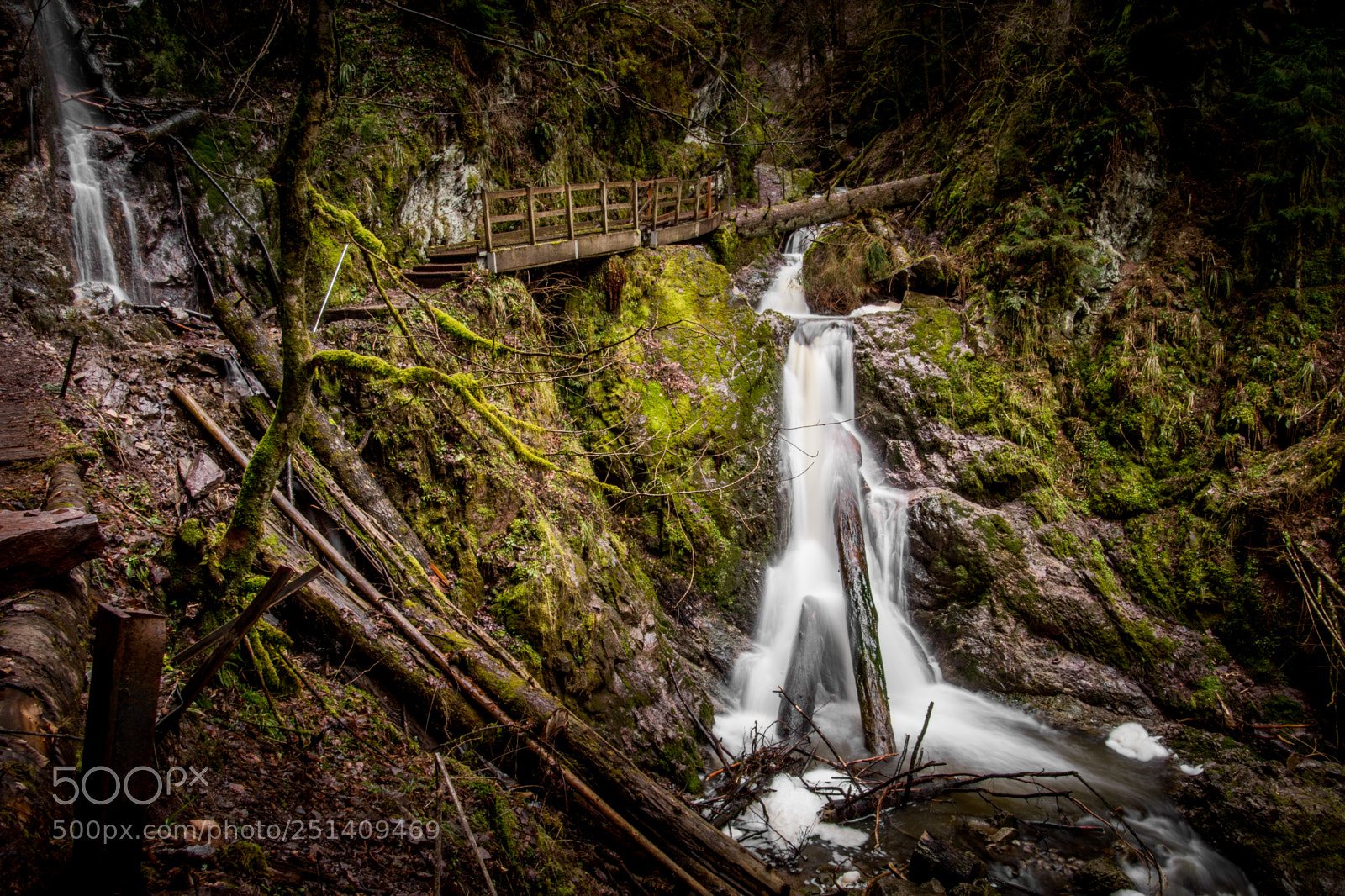 Sony ILCA-77M2 sample photo. Waterfall in spring photography