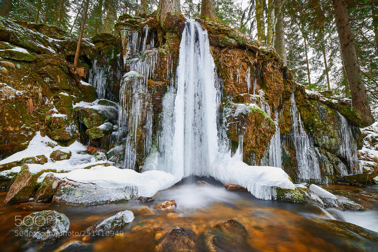 Nikon D850 sample photo. Water and ice photography