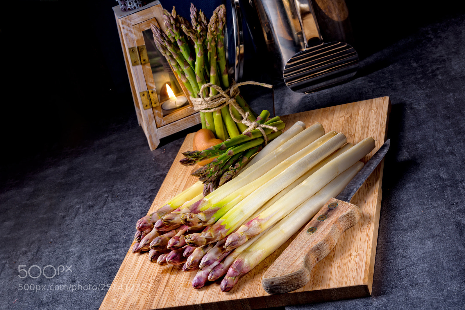 Nikon D810 sample photo. White and green asparagus photography