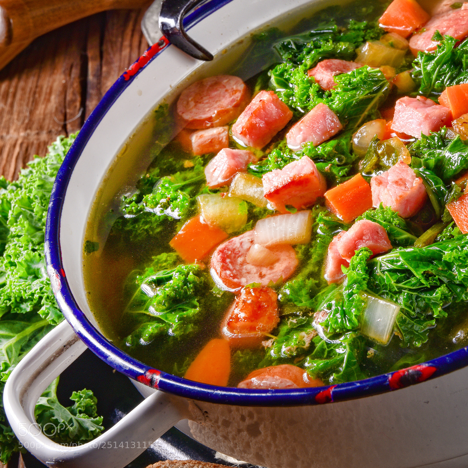 Nikon D810 sample photo. A tasty kale soup photography