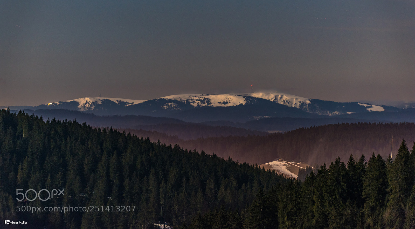 Nikon D810 sample photo. Feldberg im mondlicht photography