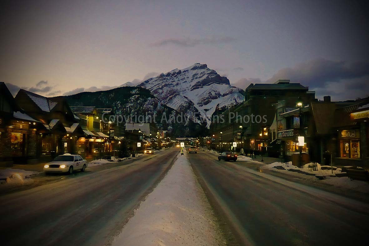 Panasonic DMC-TZ3 sample photo. Banff avenue, banff, alberta, canada photography