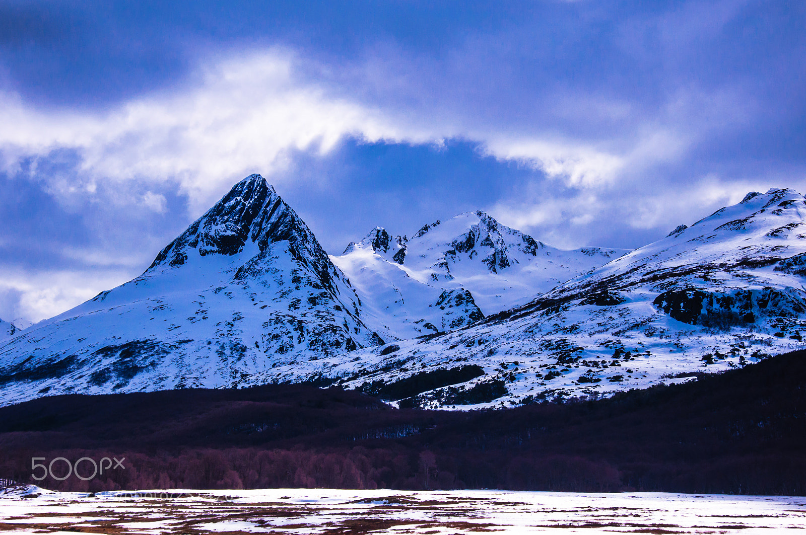 Nikon D90 sample photo. Montanhas sob a neve photography