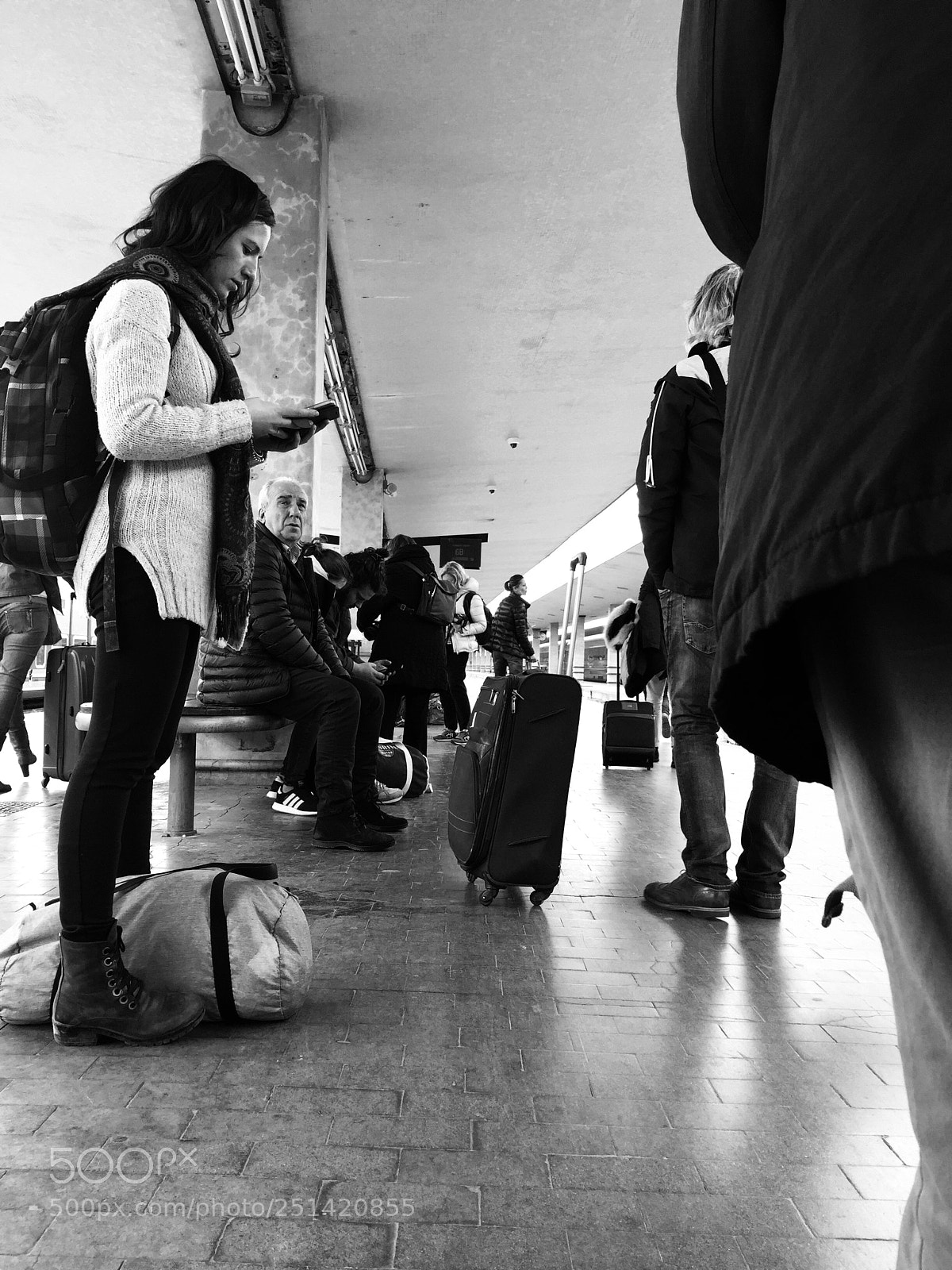 Apple iPhone 6 Plus sample photo. Train station photography