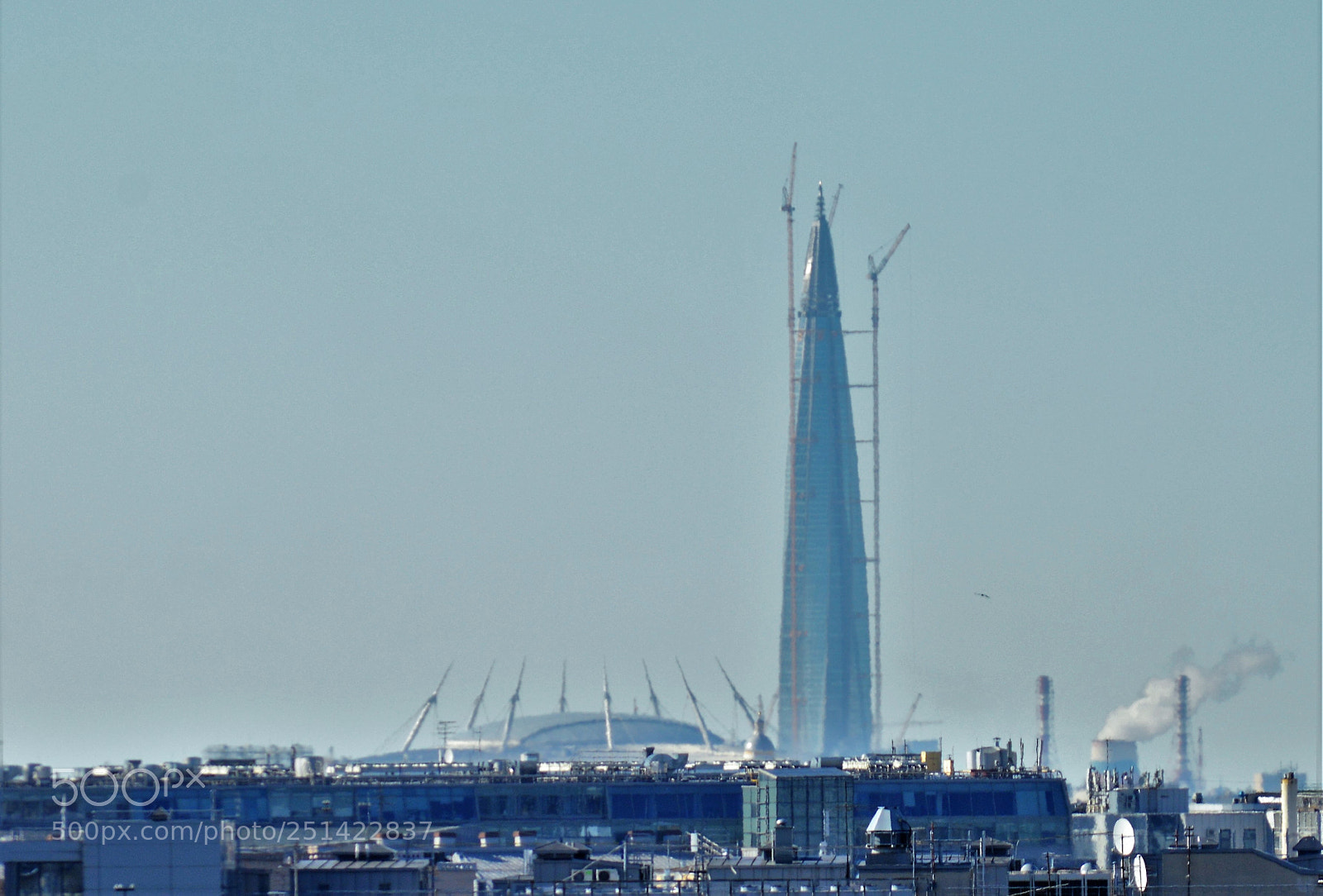 Nikon D3200 sample photo. Gazprom center and saitn photography